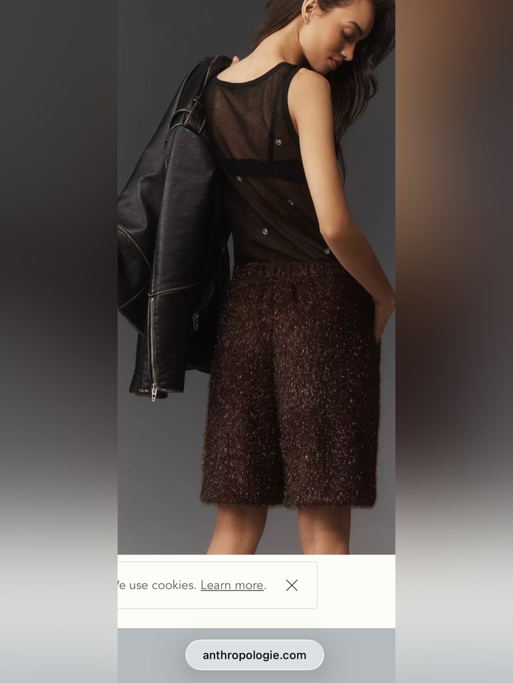 NWOT Anthro Maeve Shorts & Glamorous 100% Cashmere Tahari sweater SMALL - Picture 11 of 11